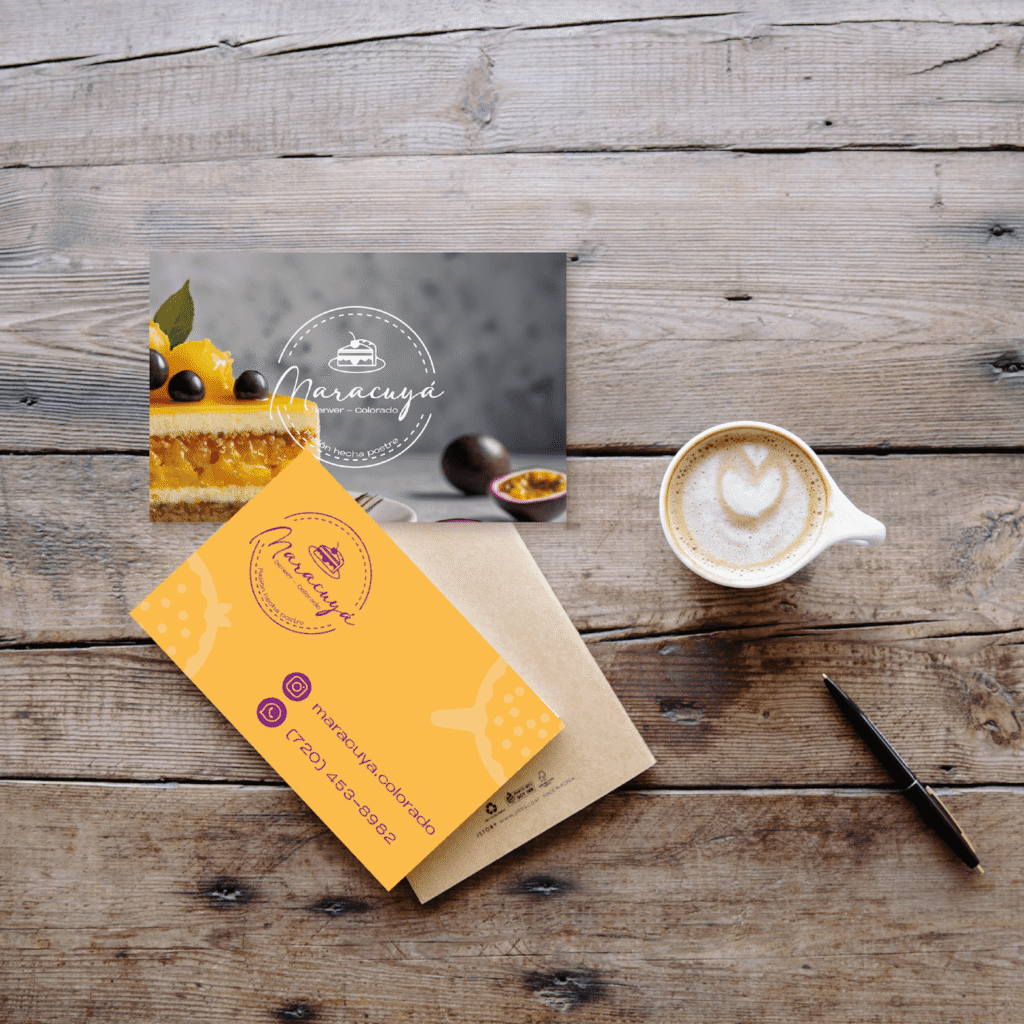 Maqueta Logo Maracuyá tarjeta